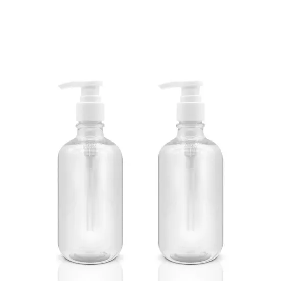 Transparent 300ml Pet Plastic Hair Conditioner Shampoo Bottle Cosmetic Body Lotion Hand Wash Sanitizer Packaging