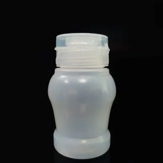 Free Sample 60ml Plastic Pet Bottle with Flip Top Lid for Salad Dressing Sauce Honey Squeeze Bottle 