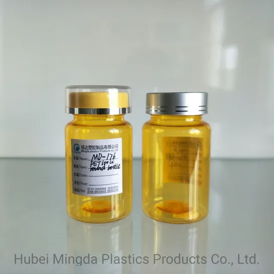 Supplier 100cc Pet/HDPE Plastic Bottle Pill/Capsule/Cosmetic/Water Container/Jar Packaging 
