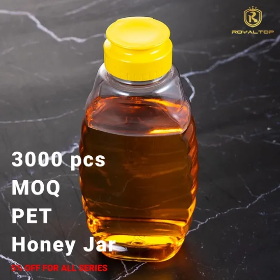 Manufacturer 70ml 200ml 360ml 740ml Flat Pet Plastic Squeeze Bottles & Packing Jars for Honey Tomato Chilli BBQ Sauce 