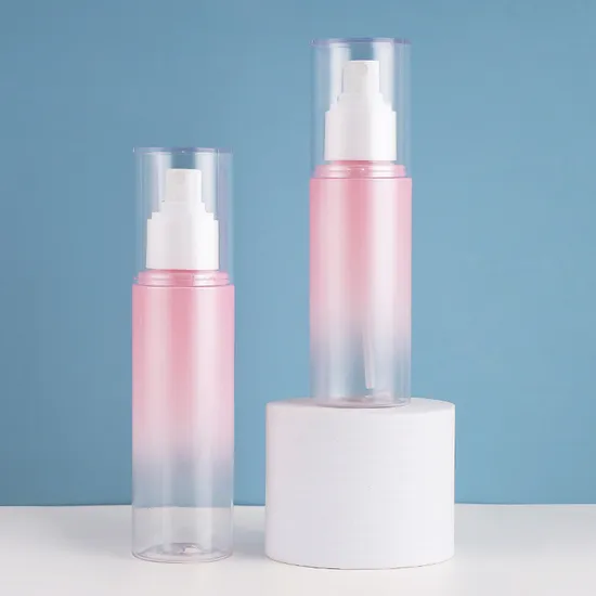 60ml 80ml 120ml Empty Cosmetic Container Pet Round Spray Fine Mist Plastic Pump Sprayers Container Travel Perfumes Toner Bottle 