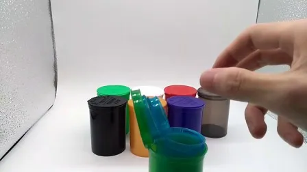 6 13 19 30 60 90 DRAM Pop Top Medical Bottles Vials Plastic Hinged Lid Pill Containers 