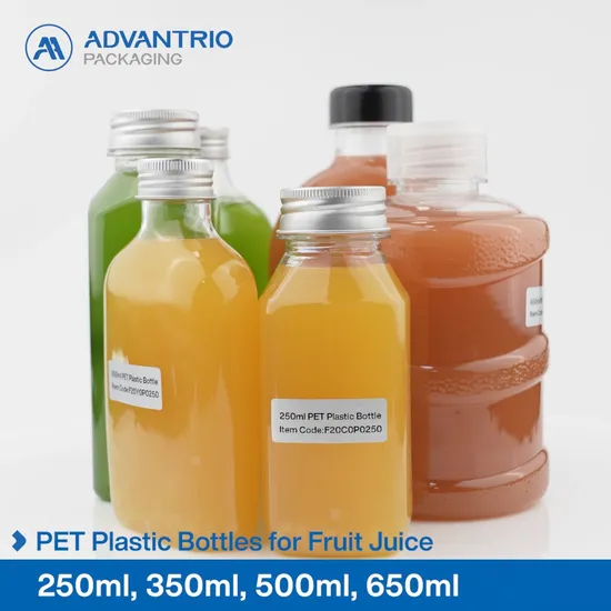 Juice Plastic Bottle Empty Drink Beverage Bottle For Juice 