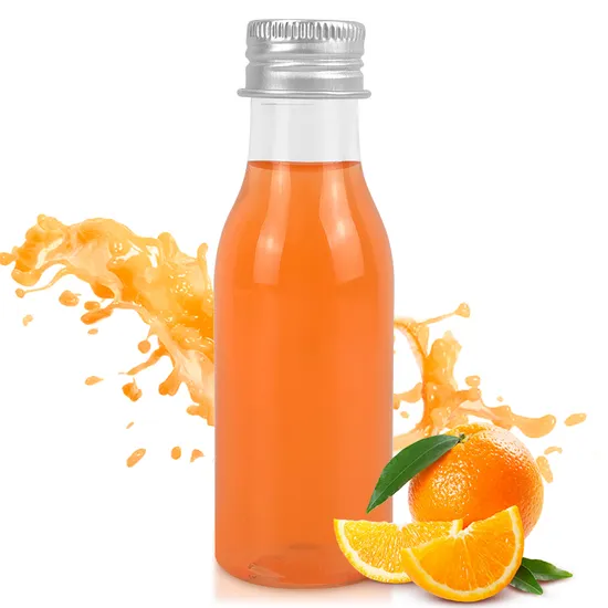 Custom Mini 80ml Small Empty Pet Plastic Juice Drink Container Lid Energy Ginger Shot Bottles with Caps 