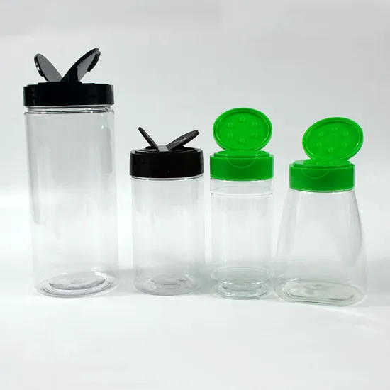 100ml 150ml 200ml 400ml Food Grade Plastic Spice Shakers Empty Spice Container Seasoning Jar 
