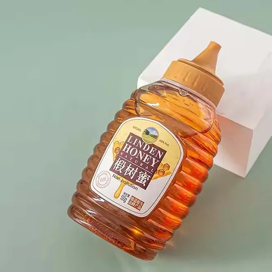 Wholesale Pet Cooking Oil Honey Squeeze Packaging Condiment Mixture Custom Plastic Bottle 