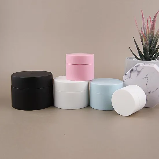 Wholesale Square Shape 5g/10g/20g/30g/50g PP Plastic Matte Cream Jar for Skincare Cosmetic 