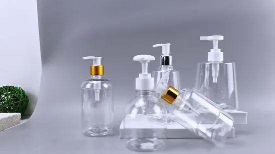 Custom Clear Pet 250ml 300ml 350ml 500ml Plastic Hair Body Care Hand Wash Soap Foaming Shampoo Lotion Pump Bottle for Cosmetic 